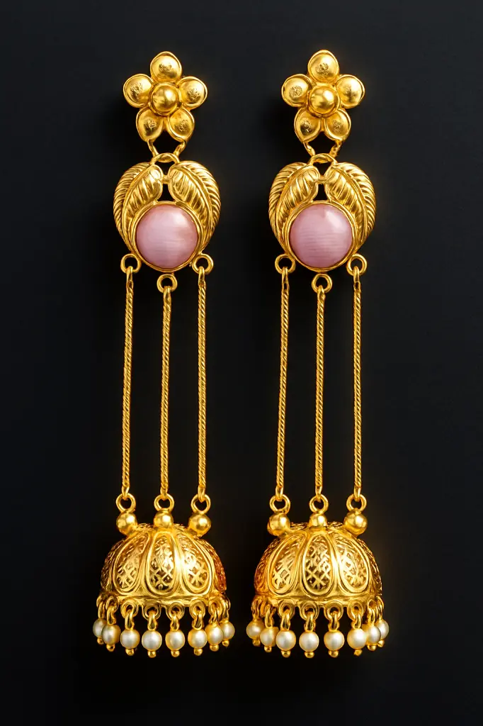 A_photograph_showcases_a_pair_of_gold-plated_India.webp