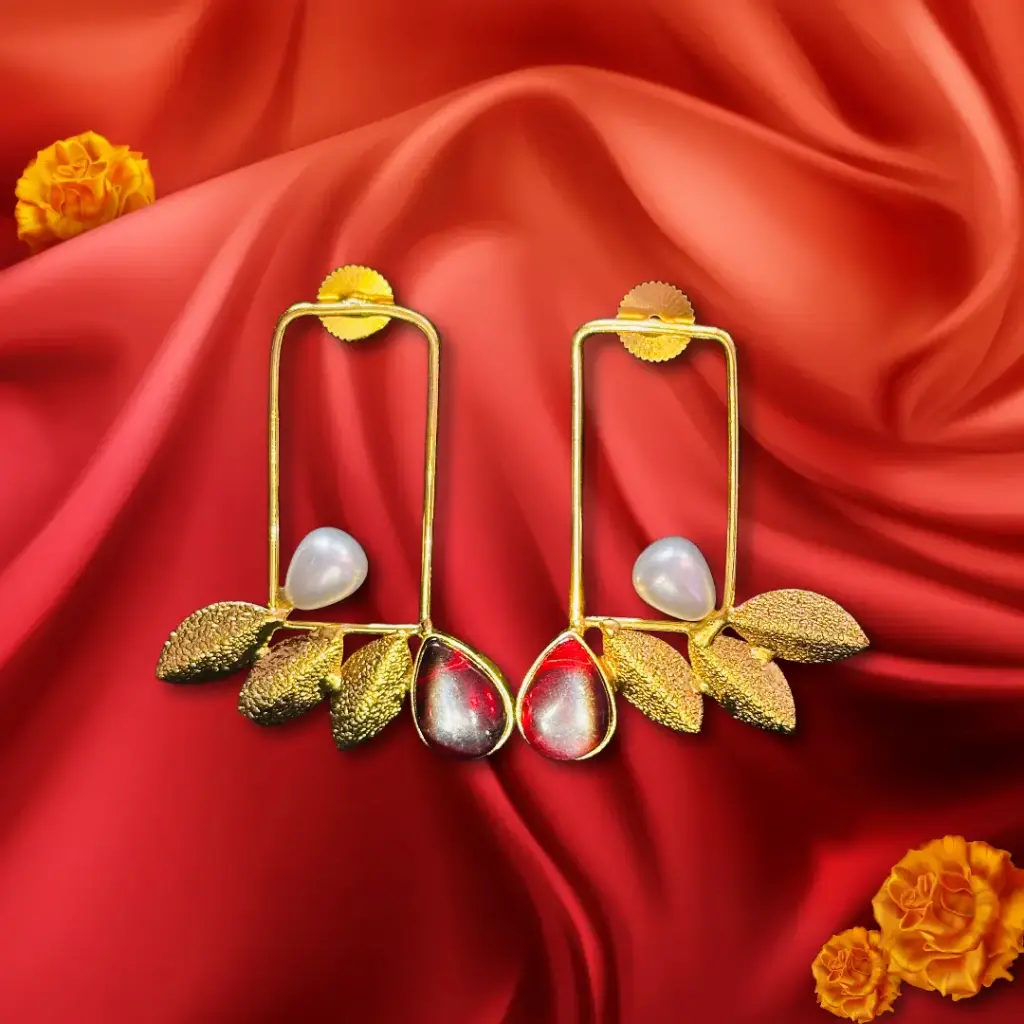 Rectangular earring