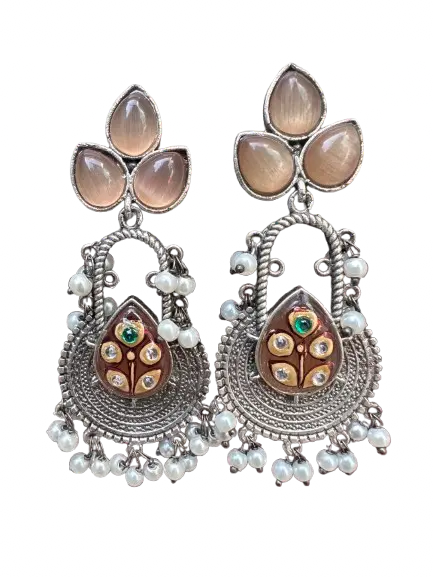 Tanjore art earring
