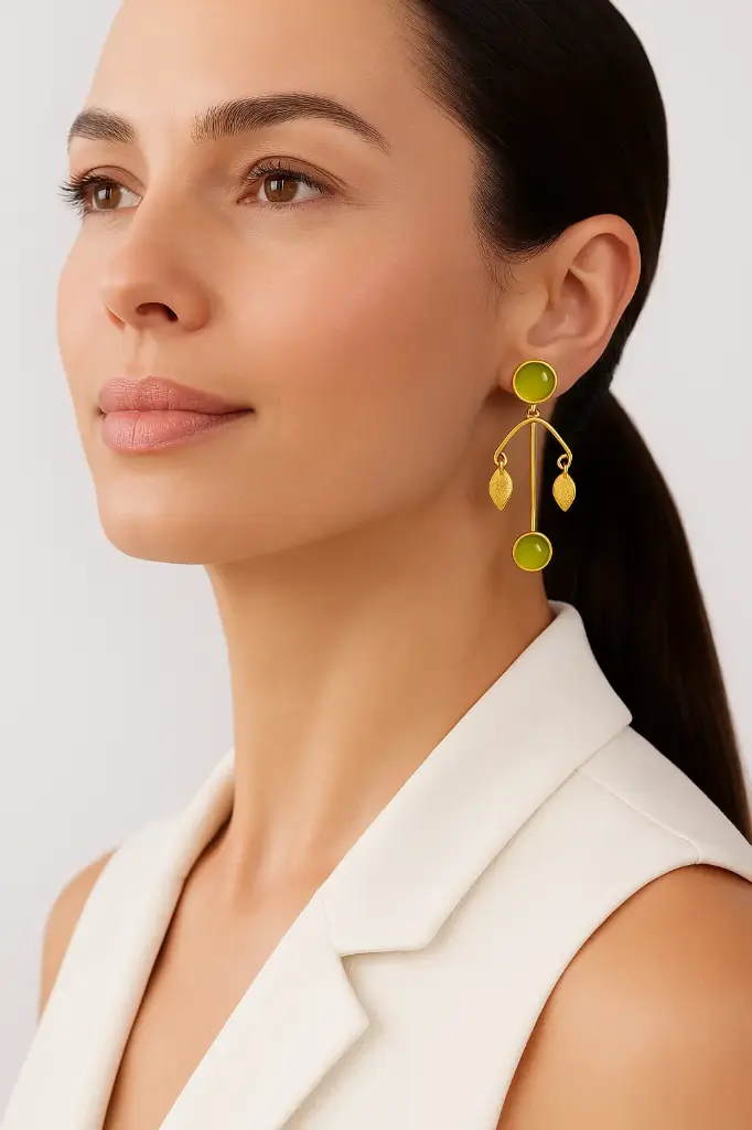 Monoliza stone earring