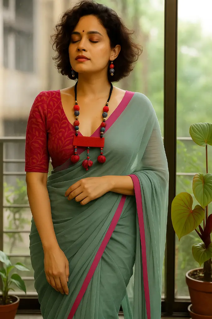 Fabric necklace