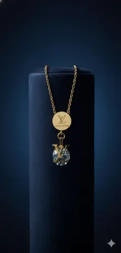 Brand Inspired LV Chain Pendant