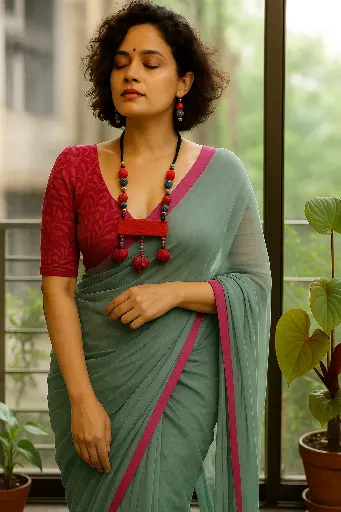 Fabric necklace