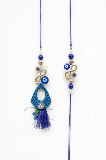 Evil eye amulets bhaiya bhabhi rakhi set
